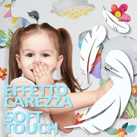 Adesivi murali per bambini Amici tra le bolle Soft touch