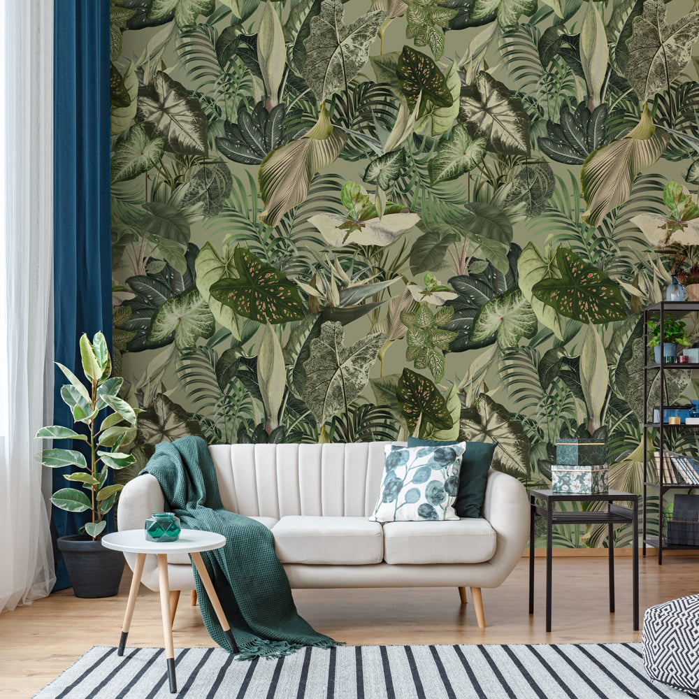 Adesivi Murali Fiori Acquerello Rosa - Decorazione Parete Removibile, Effetto Carta Da Parati - Foto 4