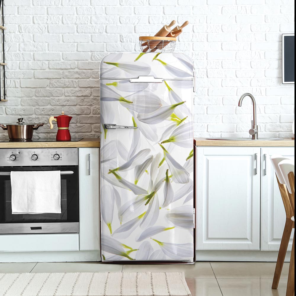 Adesivo Frigorifero Stile Hippie Mandala Colorato - Vinile Decorativo Rimovibile Per Cucina