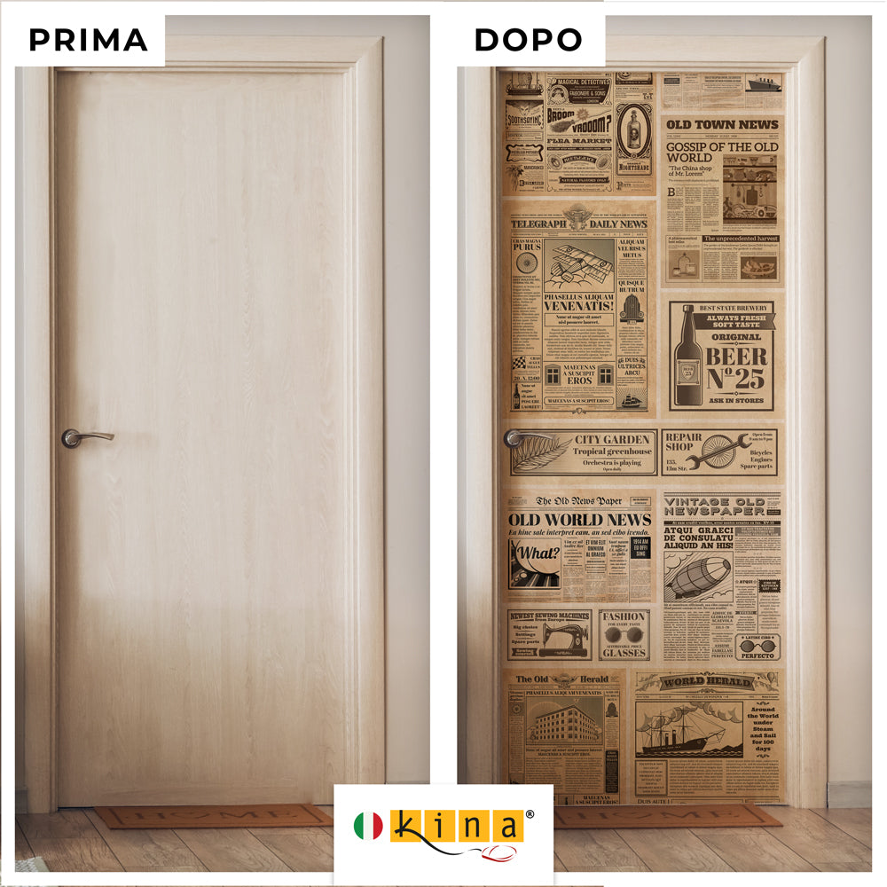 Kina Pellicola Adesiva 50x200 Cm Per Mobili E Pareti - Antigraffio, Impermeabile, Design Geometrico
