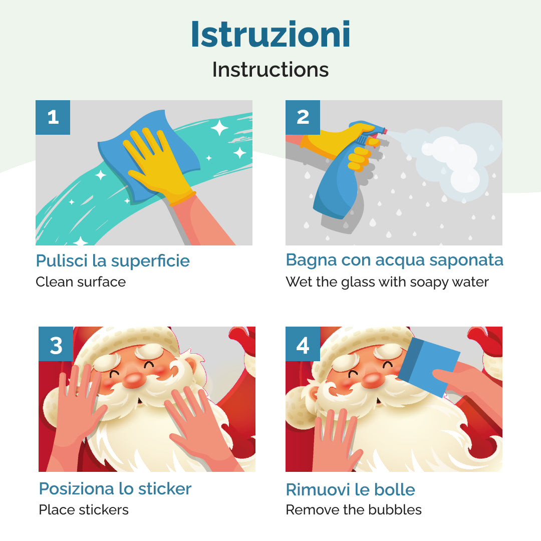 Adesivo Natalizio Per Auto A Forma Di Renna – Decorazione Finestra Riflettente 23x22 Cm (tema: Mangia Mela) - 3
