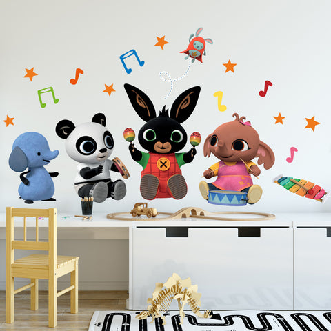Adesivi murali per bambini Bing e i suoi amici suonano