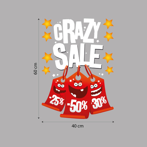 Crazy sale | Vetrofania