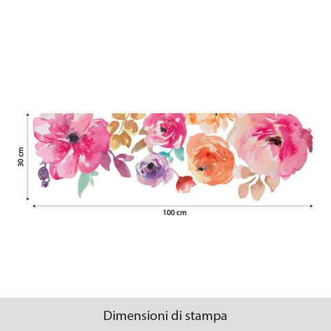 Fascia floreale | Vetrofania