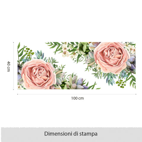 Fascia Rose selvatiche | Vetrofania