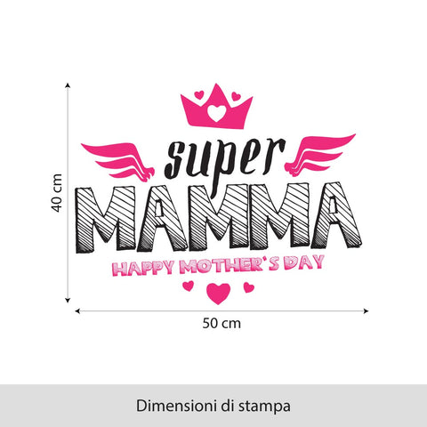 Super Mamma | Vetrofania