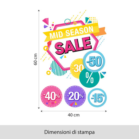 Mid Season Sale Pop | Vetrofania