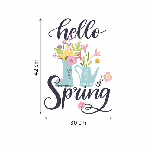 Hello spring in vaso | Vetrofania
