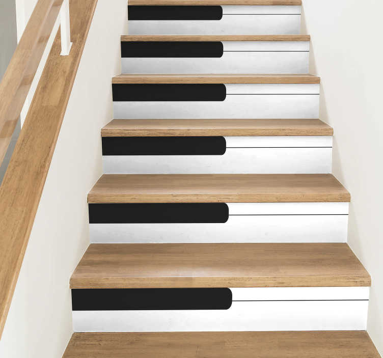 Adesivi Per Alzate Scale Effetto Piastrella Cemento - Set Da 2 Strisce 15x105 Cm - Decorazione Interni - 2