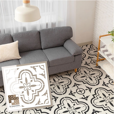 Piastrella arabesca - Stencil per Pittura e Decorazione