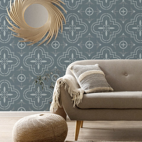 Piastrella arabesca - Stencil per Pittura e Decorazione