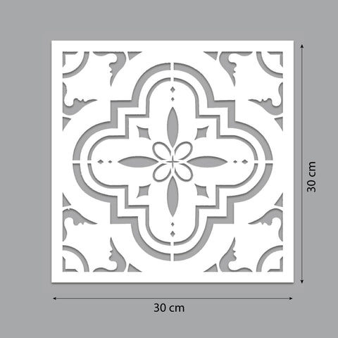 Piastrella arabesca - Stencil per Pittura e Decorazione