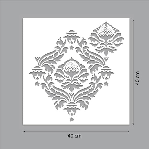 Damascato regale - Stencil per Pittura e Decorazione