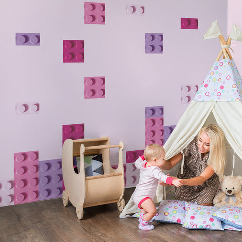 Boiserie Blocchetti Rosa