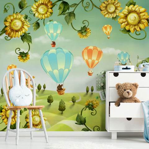 Carta da parati Hot air balloons - per bambini