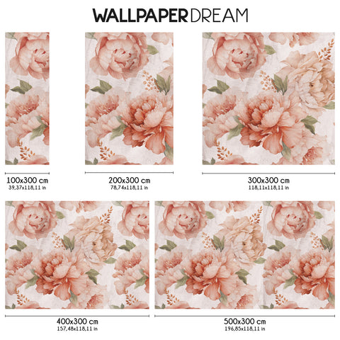 Carta da parati Pastel Peonies