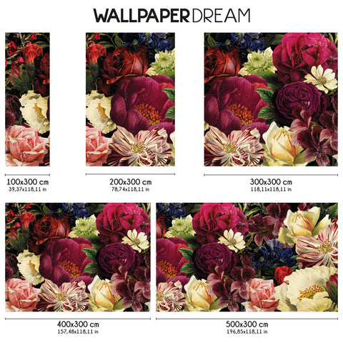 Carta da parati Profumo di rose soggiorno 2