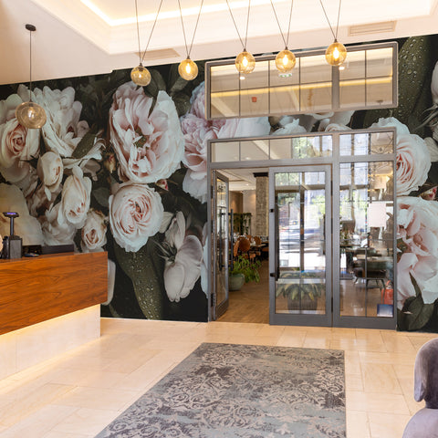 Carta da parati Roses place - Esercizi commerciali