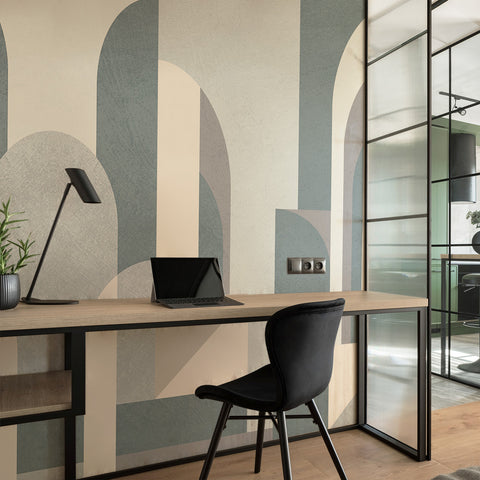 Carta da parati Incontro d'archi - per ufficio