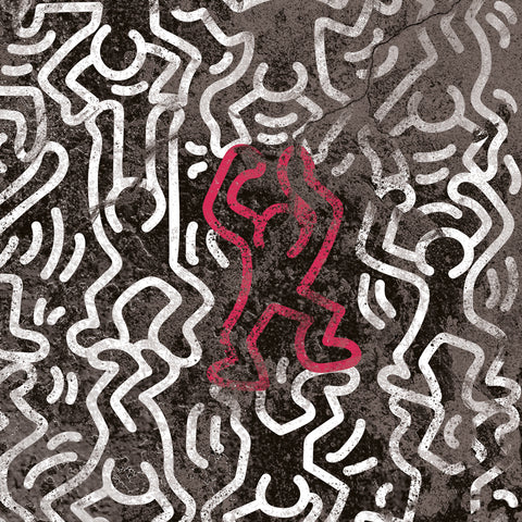 Carta da parati Doodle Delight nero dettaglio