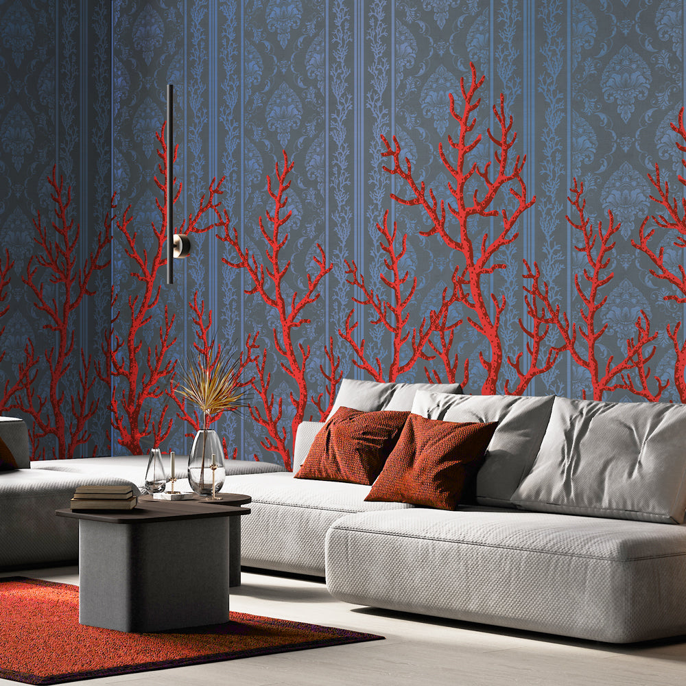 Carta Da Parati Adesiva Retro Fiori - Fotomurale 441x315 Cm, Design Botanico Per Pareti Moderne, Facile Applicazione - Foto 11