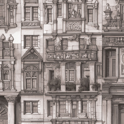 Carta da parati Artistic Facade dettaglio