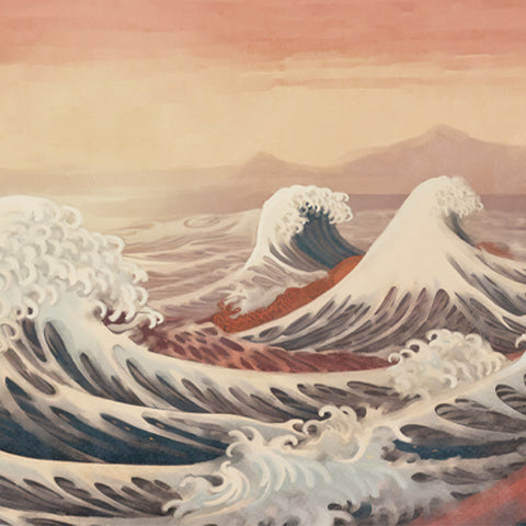 Carta da parati Mare Orientale dettaglio