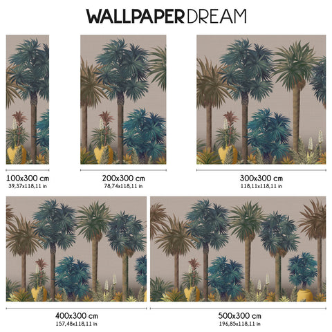 Carta da parati Surreal Palms dimensioni