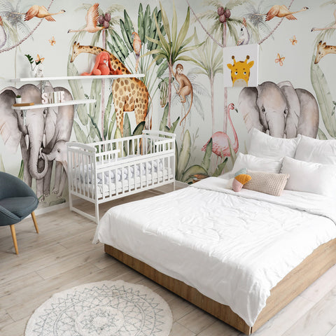Carta da parati Foresta selvaggia - Camera da letto per Bambini