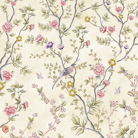 Carta da parati Chinoiserie orientale dettaglio