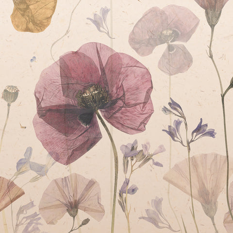 Carta da parati Decoupage floreale dettaglio