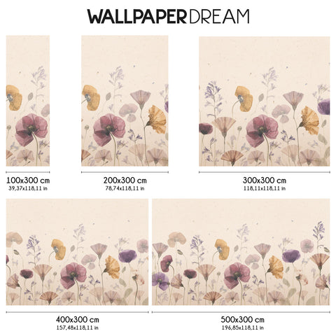 Carta da parati Decoupage floreale