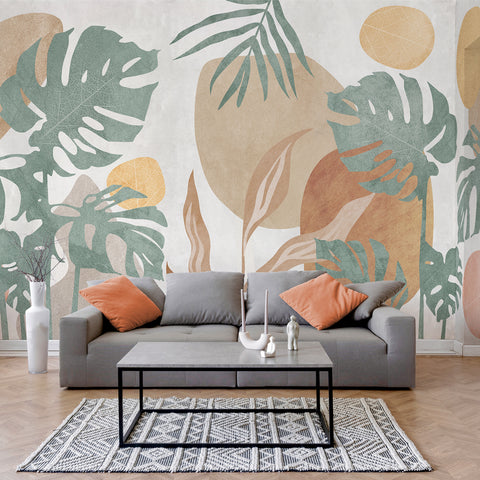Carta da parati Decoupage Tropicale -  - soggiorno