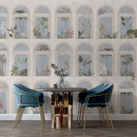 Carta da parati Loggia sull'Eden - per sala da pranzo