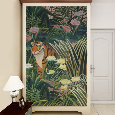 Carta da parati Felini naif - mobili