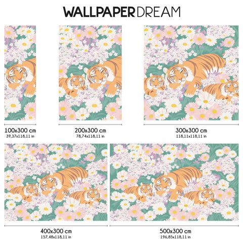 Carta da parati Tigers sleep tonight