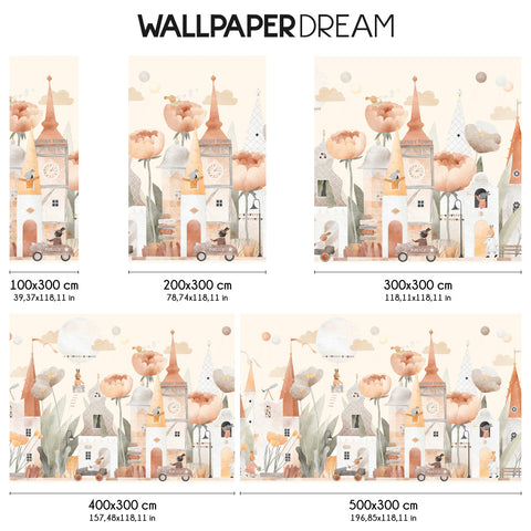 Carta da parati Bunny town