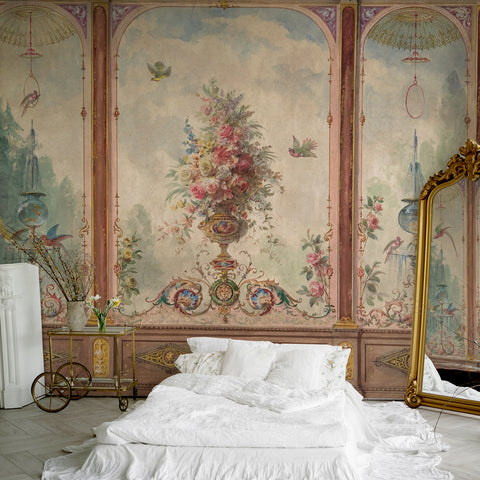 Carta da parati Boiserie Antica - per camera da letto