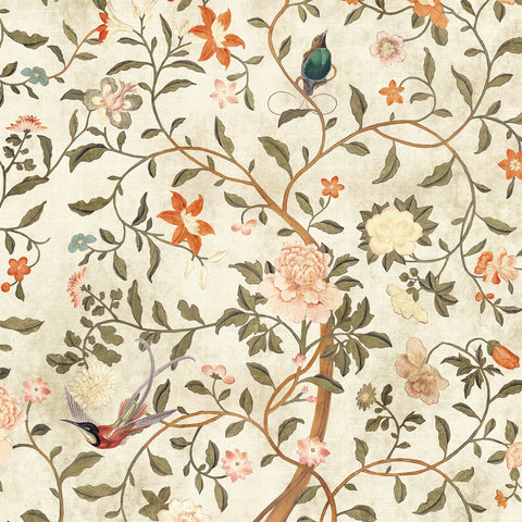 Carta da parati Chinoiserie Ocra