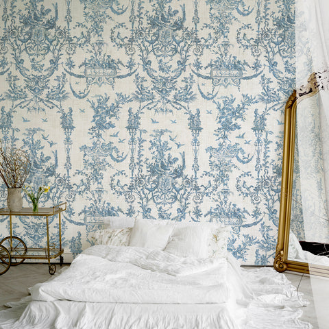 Carta da parati Toile preziosa - per camera da letto