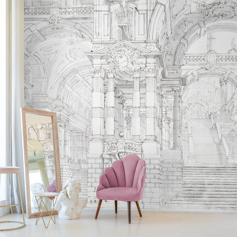 Carta da Parati Sogno architettonico - soggiorno