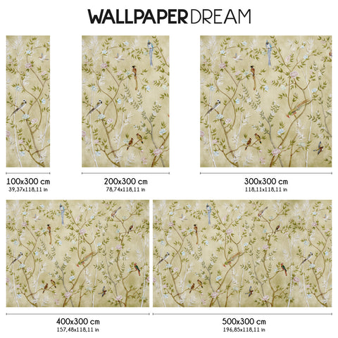 Carta da parati Chinoiserie Dorata