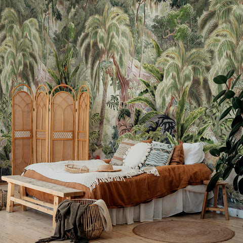 Carta da parati Bosco tropicale - per camera da letto