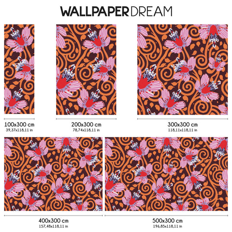 Carta da Parati Optical orchidea