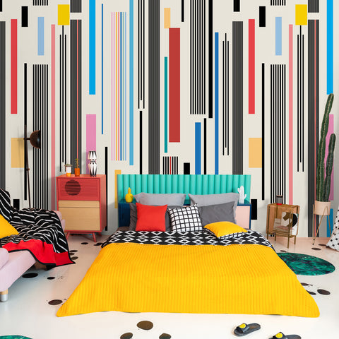 Carta da Parati Luci intermittenti - per camera da letto