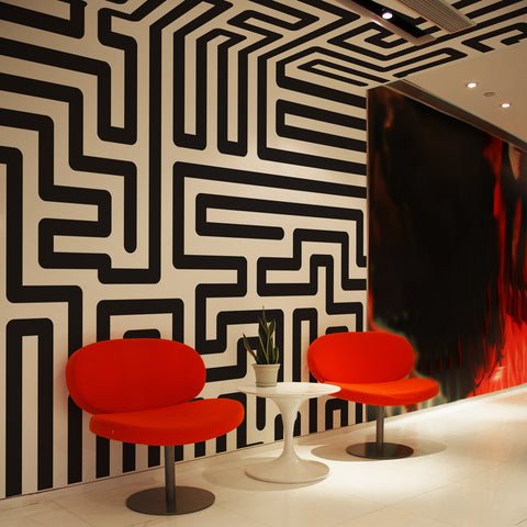 Carta da Parati Labirinto - soggiorno