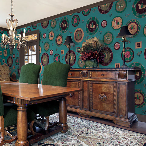 Carta da Parati Piatti artistici - soggiorno