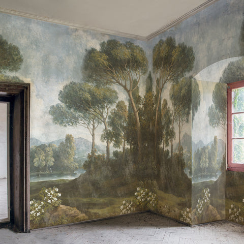 Carta da parati Foresta dei pini - soggiorno