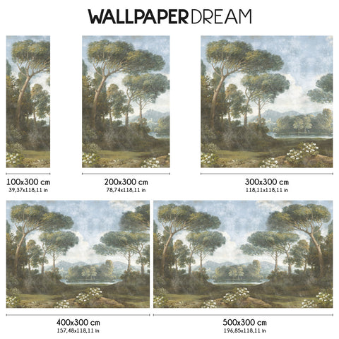 Carta da parati Foresta dei pini