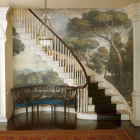 Carta da parati Foresta dei pini - scale